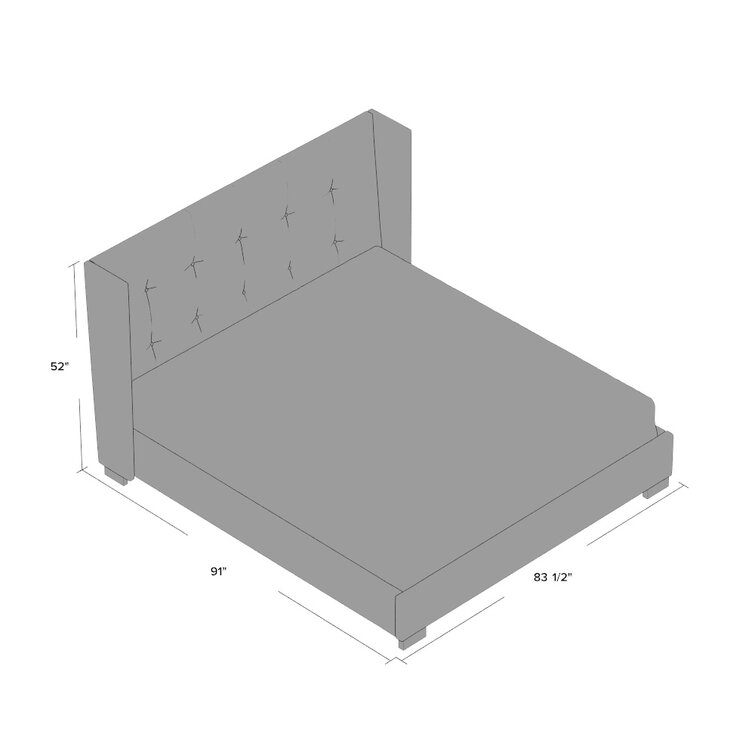 Roselawn upholstered shop platform bed